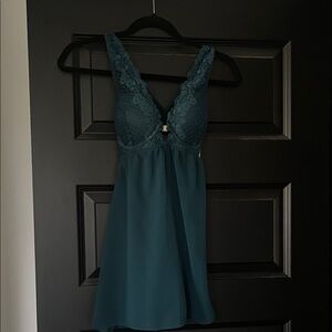 Auden Teal Lace Chemise